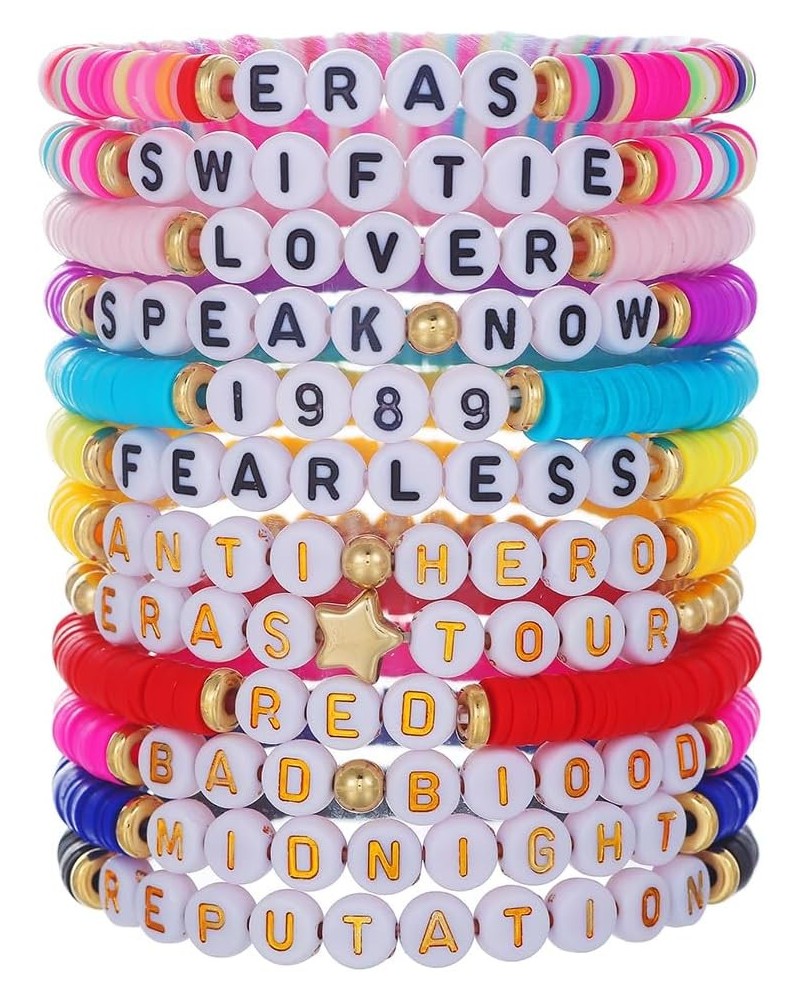 Taylor Friendship Bracelets Lover Eras Tour 1989 Reputation Bracelet for Eras Music,11Pcs Taylor Album Inspired Bracelets Set...