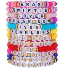 Taylor Friendship Bracelets Lover Eras Tour 1989 Reputation Bracelet for Eras Music,11Pcs Taylor Album Inspired Bracelets Set...