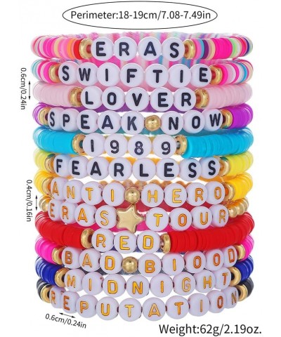 Taylor Friendship Bracelets Lover Eras Tour 1989 Reputation Bracelet for Eras Music,11Pcs Taylor Album Inspired Bracelets Set...