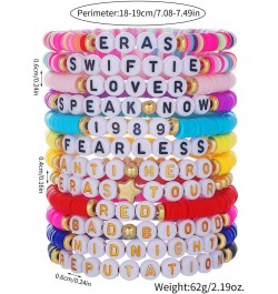 Taylor Friendship Bracelets Lover Eras Tour 1989 Reputation Bracelet for Eras Music,11Pcs Taylor Album Inspired Bracelets Set...