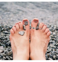 Sterling Silver Toe Rings for Women - Birthstone Toe Ring Adjustable Minimalist Jewelry for Summer Vacation Beach November $1...