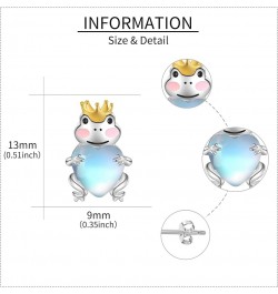 Squirrel/Cow/Penguin/Duck/Hamster Earrings Sterling Silver Animal Earrings Gifts for Women Girls Frog $17.59 Earrings