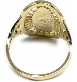 Gold Plated Women's Tri-Color Virgin Mary Ring Virgen de Guadalupe Anillo $13.50 Rings