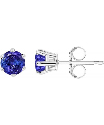 1/2-10 Carat Total Weight Tanzanite Stud Earrings 6 Prong Screw Back White Gold 2.0 carats $664.57 Earrings