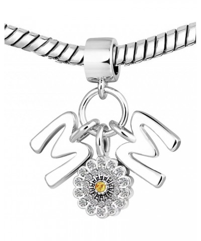 I Love You Mom Charm for Mother Compatible With Pandora Charms Bracelets Mom-Daisy $8.99 Bracelets