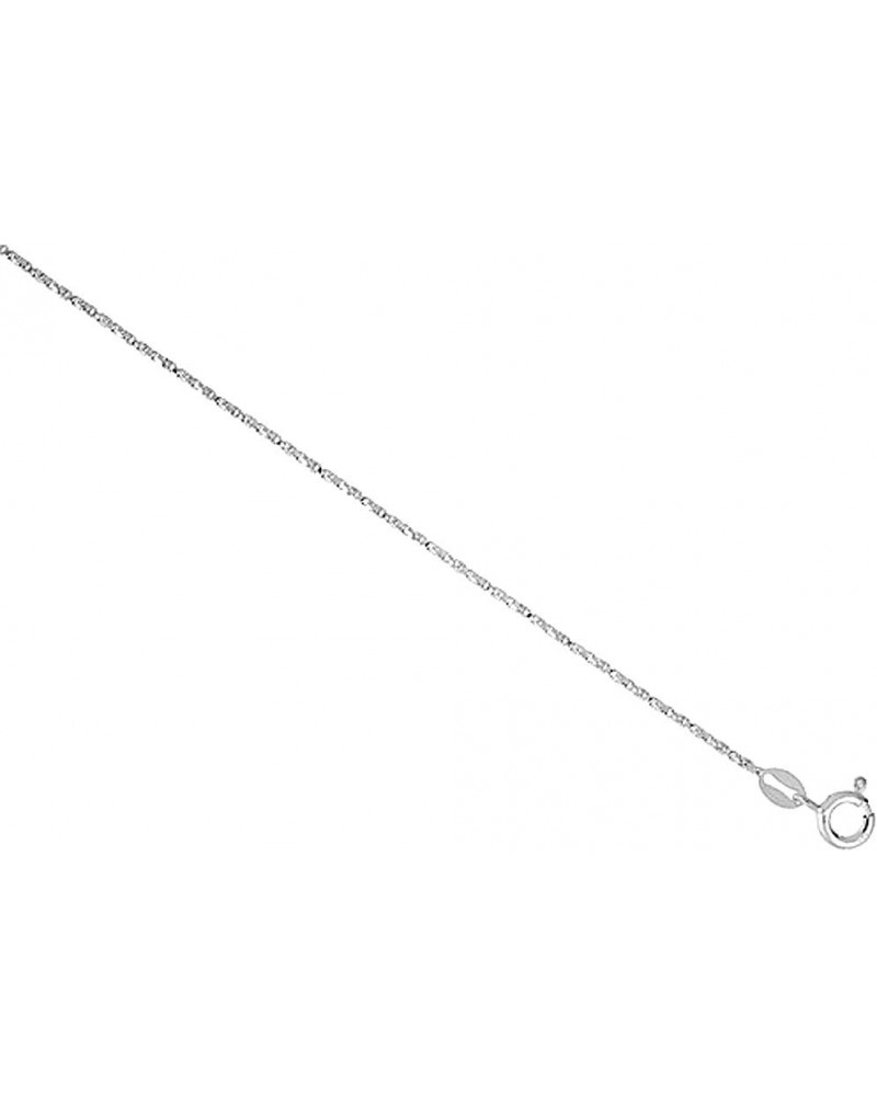 Sterling Silver 1mm - 1.5mm Twisted Box Chain Necklace for Women Nickel Free Italy, 16-30 inch 16.0 Inches 1mm Twisted Box Ch...