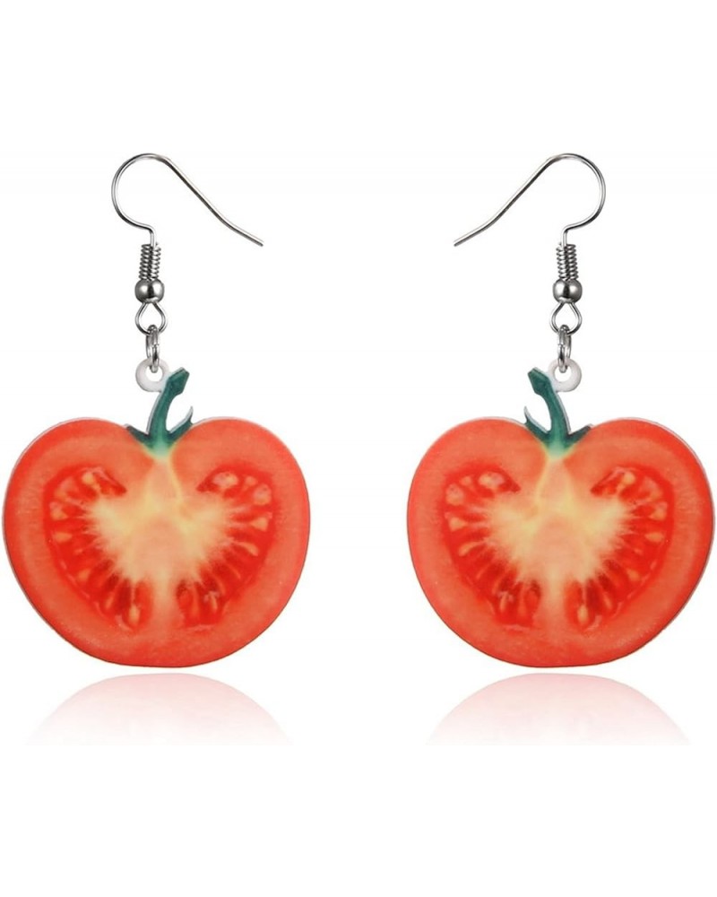 Dearanswer Creative Fruits Dangle Drop Earrings Unique Lightweight Cute Fruit Pendant Earrings Fruits Acrylic Earrings,Kiwi t...