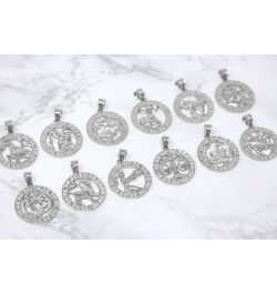 Sterling Silver Zodiac Pendant Necklace 22.0 Inches Virgo $18.00 Necklaces