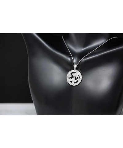 Sterling Silver Zodiac Pendant Necklace 22.0 Inches Virgo $18.00 Necklaces