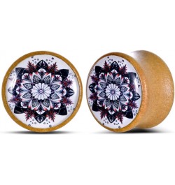 2 PCS Ear Gauges Resin Wood Stretching Ear Tunnels Expanders Body Piercing Jewelry 16mm(5/8'') PO-D3213 $8.25 Body Jewelry