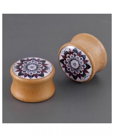 2 PCS Ear Gauges Resin Wood Stretching Ear Tunnels Expanders Body Piercing Jewelry 16mm(5/8'') PO-D3213 $8.25 Body Jewelry