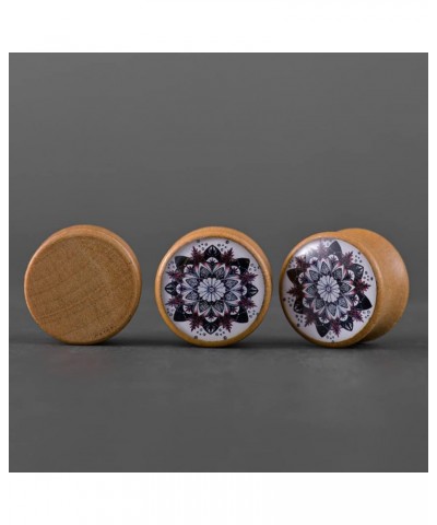 2 PCS Ear Gauges Resin Wood Stretching Ear Tunnels Expanders Body Piercing Jewelry 16mm(5/8'') PO-D3213 $8.25 Body Jewelry