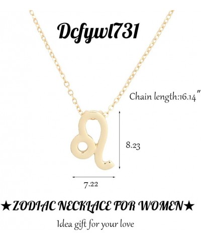 2Pcs Gold Zodiac Necklace Set 12 Constellation Moon Pendant Necklace Zodiac Jewelry Gifts Scorpio $7.64 Necklaces