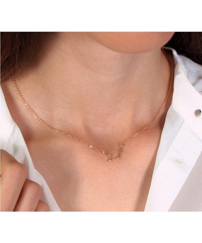 2Pcs Gold Zodiac Necklace Set 12 Constellation Moon Pendant Necklace Zodiac Jewelry Gifts Scorpio $7.64 Necklaces