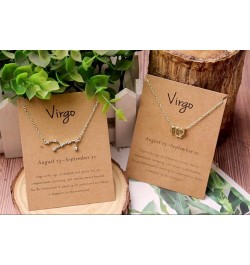 2Pcs Gold Zodiac Necklace Set 12 Constellation Moon Pendant Necklace Zodiac Jewelry Gifts Scorpio $7.64 Necklaces