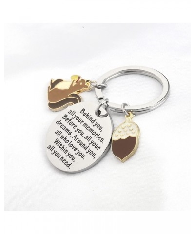 Squirrel Inspirational Gift Squirrel Lovers Keychain Behind You All Your Memories Gifts for BFF Best Friends Squirrel-ky $9.7...