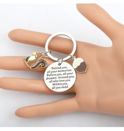 Squirrel Inspirational Gift Squirrel Lovers Keychain Behind You All Your Memories Gifts for BFF Best Friends Squirrel-ky $9.7...