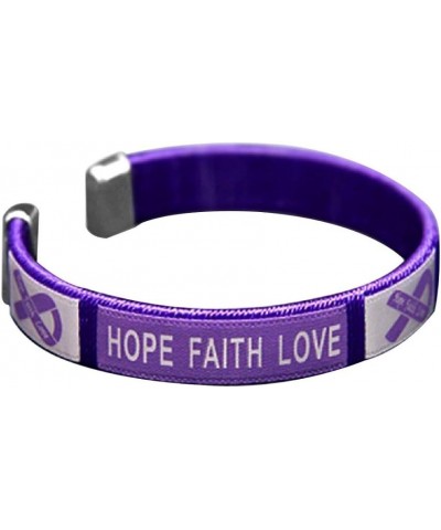 Purple Ribbon Awareness Bracelets – Purple Ribbon Bracelets for Alzheimer's, Epilepsy, Pancreatic Cancer, Domestic Violence, ...