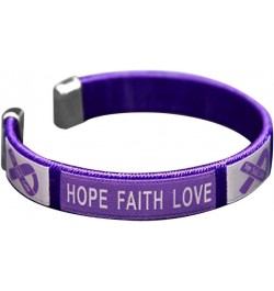 Purple Ribbon Awareness Bracelets – Purple Ribbon Bracelets for Alzheimer's, Epilepsy, Pancreatic Cancer, Domestic Violence, ...