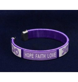 Purple Ribbon Awareness Bracelets – Purple Ribbon Bracelets for Alzheimer's, Epilepsy, Pancreatic Cancer, Domestic Violence, ...