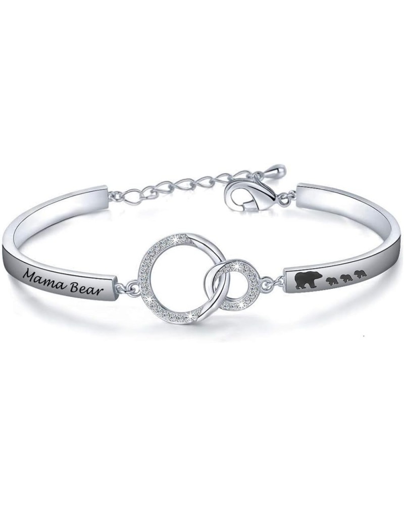 Mama Bear Bracelet Mom Bracelet Mama Bear Bracelet Mother Jewelry Mother's Day Gift 3 Cub S $8.63 Bracelets