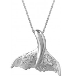 Sterling Silver Engraved Whale Tail Pendant Necklace, 16+2" Extender 1. Sterling Silver $19.50 Necklaces