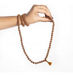 Authentic Rudraksh Mala-5face- Genuine Himalayan Rudraksha Seeds Religious Ornament Rosary Japa Mala Necklace Prayer Mala Hea...