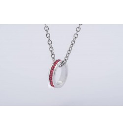 Birthstone Pendant Charm for Necklace - Full Eternity, Stackable, Crystal Birthstone July (Ruby), charm $8.24 Necklaces