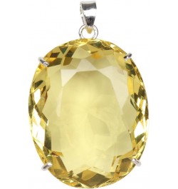 120.00 Ct. Yellow Citrine Gemstone Pendant Without Chain, Sterling Silver Pear Shape Yellow Citrine Pendant Without Chain $27...