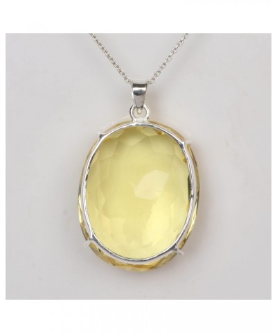 120.00 Ct. Yellow Citrine Gemstone Pendant Without Chain, Sterling Silver Pear Shape Yellow Citrine Pendant Without Chain $27...