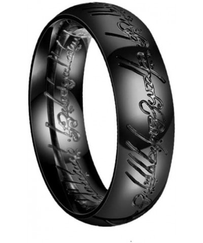 7mm The Magic One Ring Titanium Luminous/Gold/Black/Antique Silver Comfort Fit Black $8.72 Rings