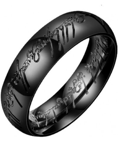 7mm The Magic One Ring Titanium Luminous/Gold/Black/Antique Silver Comfort Fit Black $8.72 Rings