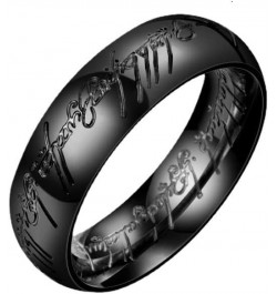 7mm The Magic One Ring Titanium Luminous/Gold/Black/Antique Silver Comfort Fit Black $8.72 Rings