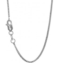 10k Solid Gold Yellow White & Rose 0.45mm Box Chain Necklace, Lobster Claw 18'' White Gold $45.81 Necklaces