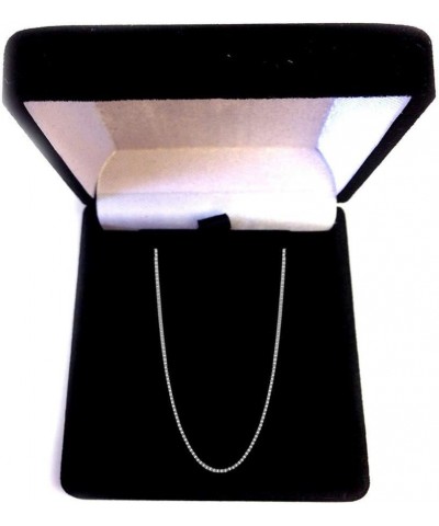 10k Solid Gold Yellow White & Rose 0.45mm Box Chain Necklace, Lobster Claw 18'' White Gold $45.81 Necklaces