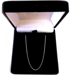 10k Solid Gold Yellow White & Rose 0.45mm Box Chain Necklace, Lobster Claw 18'' White Gold $45.81 Necklaces