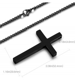 Unisex Cross Chain Necklace, Gold Cross Necklace for Men & Women, Simple Fashion Pendant, Available in Multiple Colors - Idea...