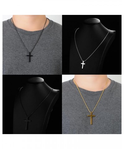 Unisex Cross Chain Necklace, Gold Cross Necklace for Men & Women, Simple Fashion Pendant, Available in Multiple Colors - Idea...