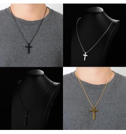 Unisex Cross Chain Necklace, Gold Cross Necklace for Men & Women, Simple Fashion Pendant, Available in Multiple Colors - Idea...