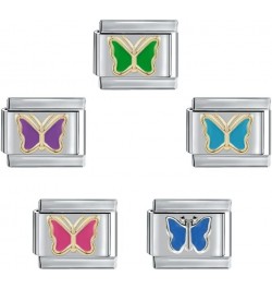 Italian Charm(Butterfly Series) Gilded Blue Butterfly $7.52 Bracelets