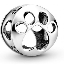 925 Sterling Silver Openwork Paw Print Infinity Charm Bead Fit al Pandora Bracelet Necklace Jewelry Gift For Women SS1081 $6....