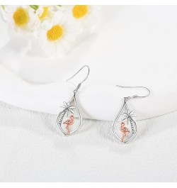 925 Sterling Silver Earrings for Women Dangle Drop Earrings Jewelry Gifts for Girls Wife Girlfriend flamingo $7.79 Earrings