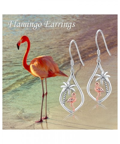 925 Sterling Silver Earrings for Women Dangle Drop Earrings Jewelry Gifts for Girls Wife Girlfriend flamingo $7.79 Earrings