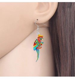 Cute Acrylic Macaw Parrot Earrings Dangle Charms Jimmy Buffett Accessories for Women Girls Summer Animals Jewelry Gifts Hawai...