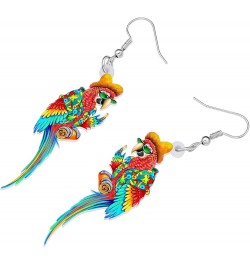 Cute Acrylic Macaw Parrot Earrings Dangle Charms Jimmy Buffett Accessories for Women Girls Summer Animals Jewelry Gifts Hawai...