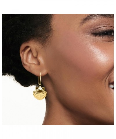 18kt Gold Over Sterling Scallop Shell Drop Earrings $33.28 Earrings