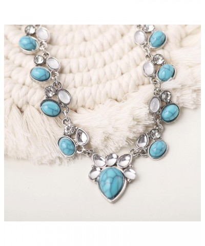 Bohemian Turquoise Necklace, Boho Turquoise Jewelry Gifts for Women 3 $9.71 Necklaces