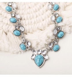 Bohemian Turquoise Necklace, Boho Turquoise Jewelry Gifts for Women 3 $9.71 Necklaces