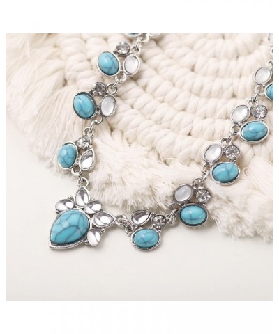 Bohemian Turquoise Necklace, Boho Turquoise Jewelry Gifts for Women 3 $9.71 Necklaces