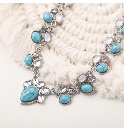 Bohemian Turquoise Necklace, Boho Turquoise Jewelry Gifts for Women 3 $9.71 Necklaces